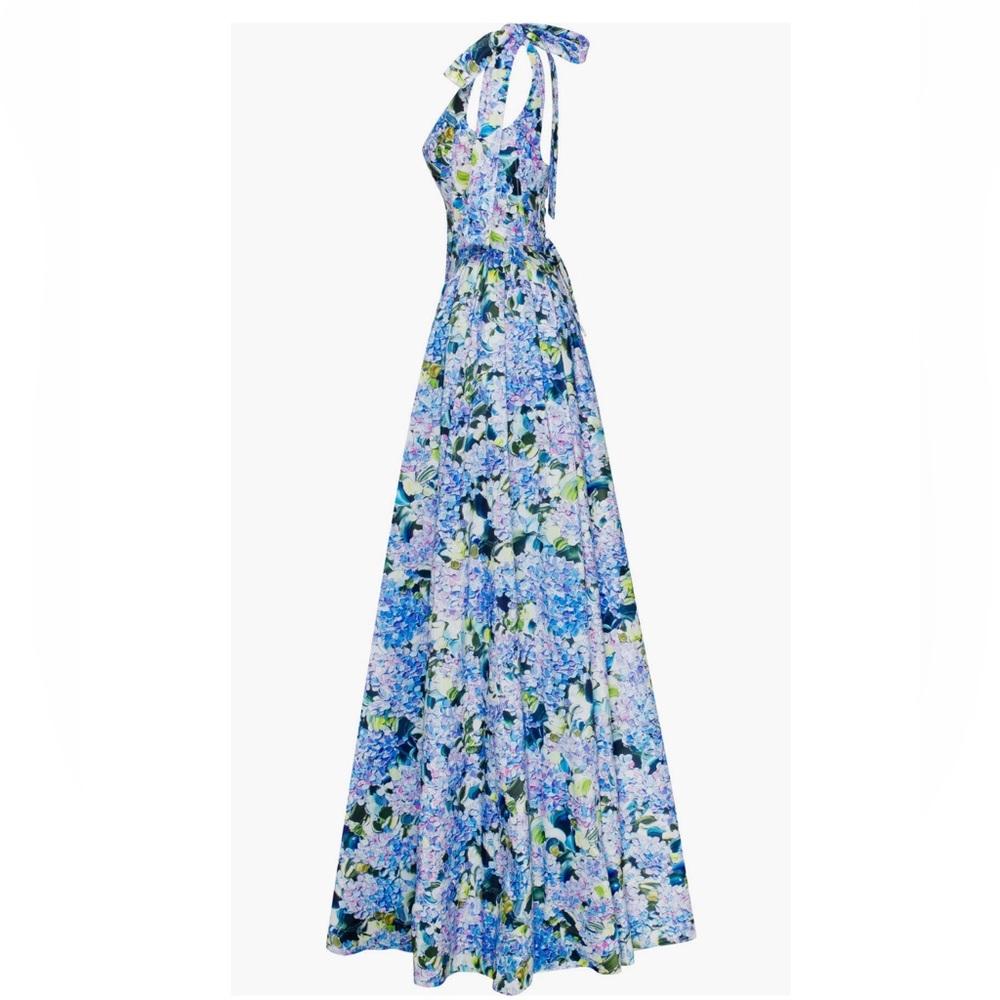 Milla Blue Hydrangea Strapped Maxi Dress - Picture 6 of 8